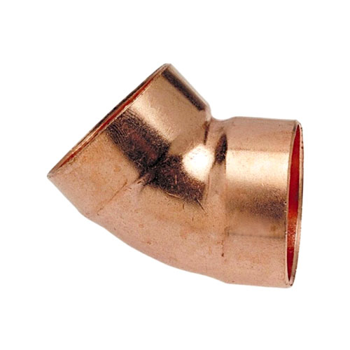 Copper DWV 45 deg Elbow Drawing
