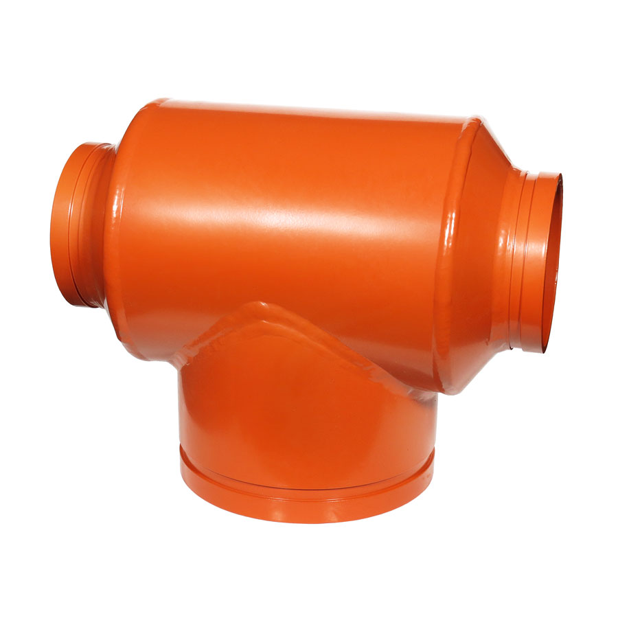 Gruvlok FIG 7061 Fabricated Painted Reducing Tee