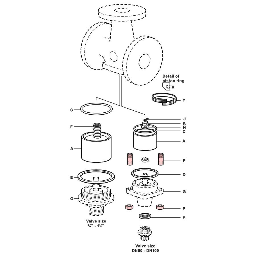 Spirax Sarco TW Cover Studs and Nuts
