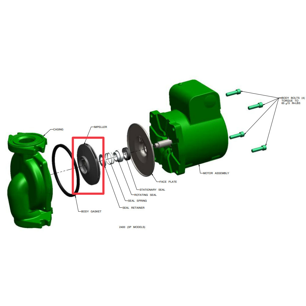 Taco 2400 Impeller Replacement Kit