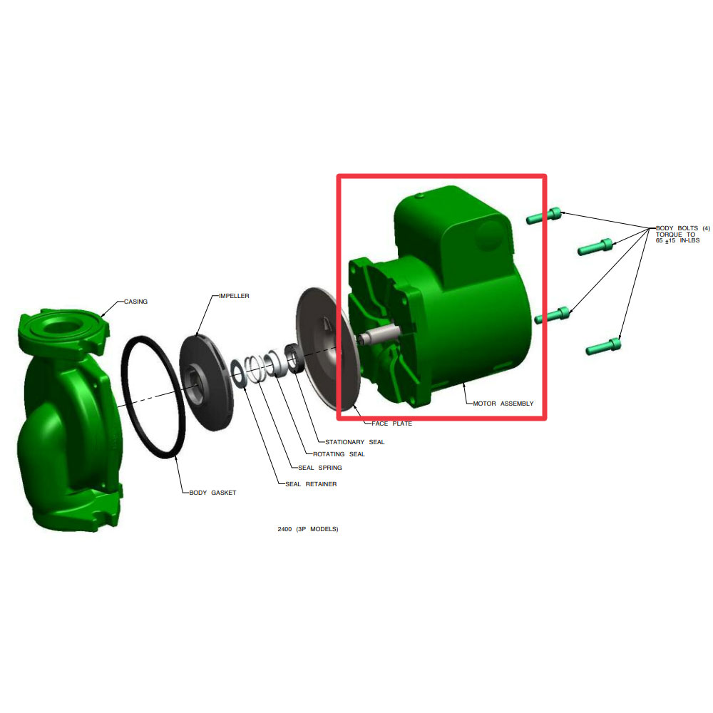 Taco 2400 Replacement Motor Kit