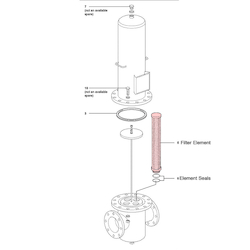 Spirax Sarco CSF16 Filter Element and Element Seals Spare Parts