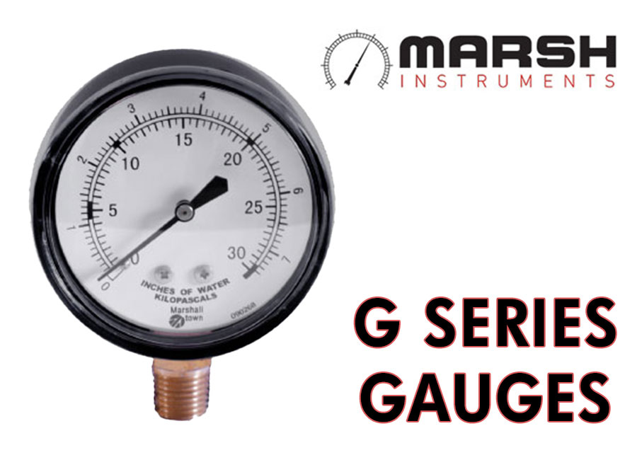 Go to brand page Marsh G Series Low Pressure Gauges